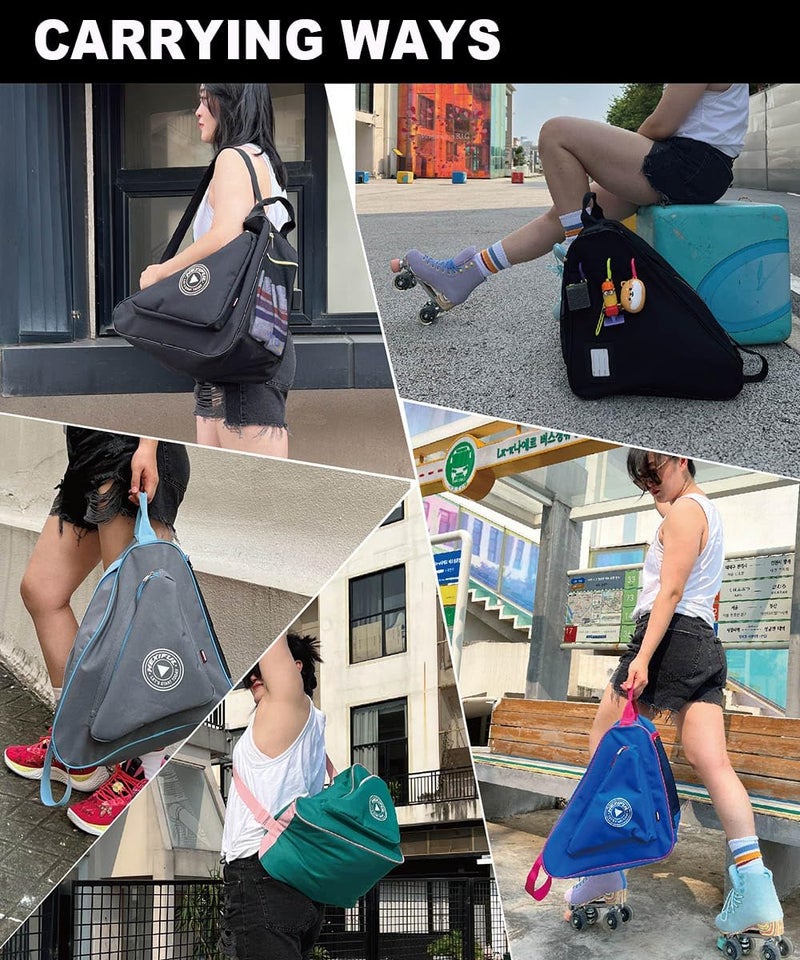 HEXIFUL Skate Bag for Ice, Inline, Roller & Quad Skates - Kids & Adults - Image 2